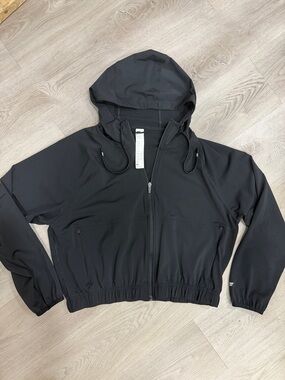 Fabletics Black Pull-On Active Jacket with Hood